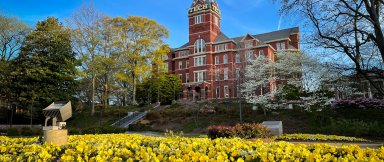 Tech Tower in Spring. Photo: Brice Zimmerman.