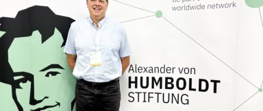 Professor Joel Kostka at the Al­ex­an­der von Hum­boldt Found­a­tion annual meeting and reception in Germany this week.